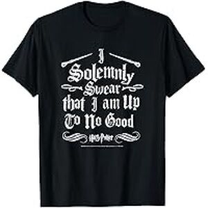 Harry Potter “I Solemnly Swear I Am Up To No Good” Black Graphic T-shirt